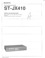 Sony ST-JX410 - Owners Manual